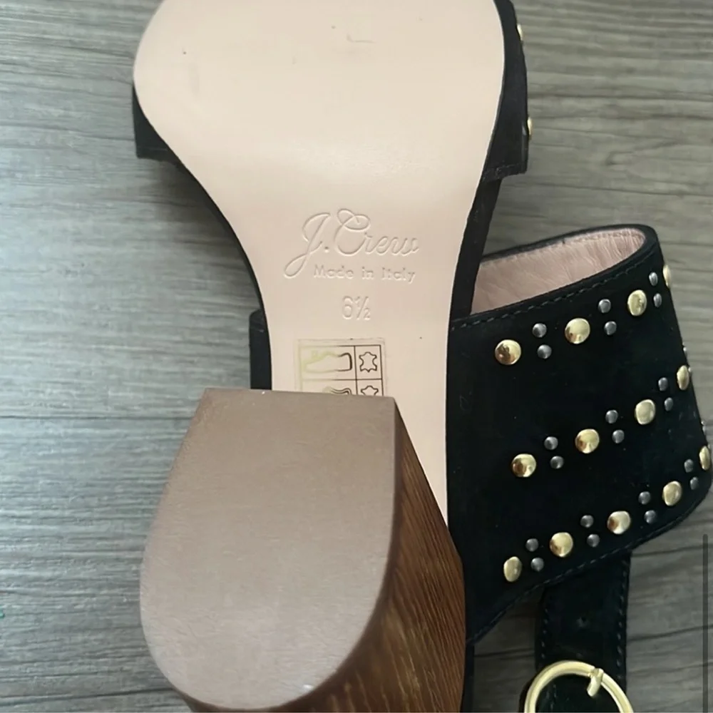 J.Crew Stella Heels in Studded Suede NEW